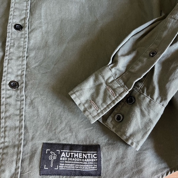 Red Dragon RDS Adult Men’s Hooded Shirt with Pocket - Picture 3 of 6